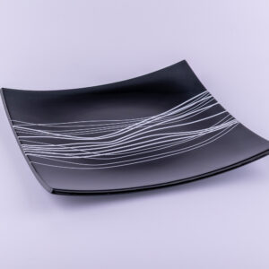 BOVLE LINIE 26x26 cm (tmavě šedá/černá)